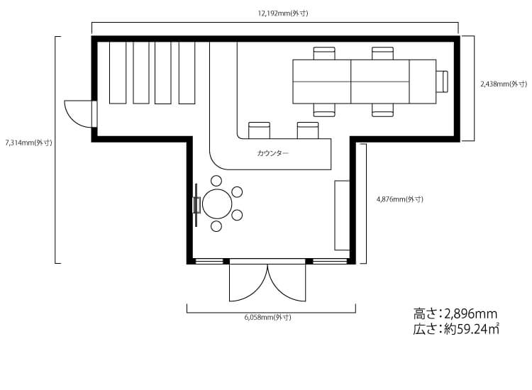 店舗(40フィート1台＋20フィート2台)のサムネイル画像
